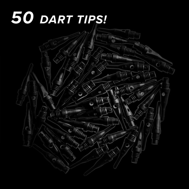 Viper Tufflex Tips SS 2BA 50Ct Soft Dart Tips Black