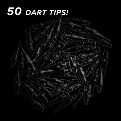 Viper Tufflex Tips SS 2BA 50Ct Soft Dart Tips Black