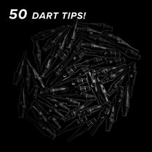 Load image into Gallery viewer, Viper Tufflex Tips SS 2BA 50Ct Soft Dart Tips Black
