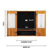Load image into Gallery viewer, Viper Metropolitan Oak Steel Tip Dartboard Cabinet
