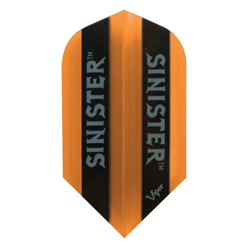 V-100 Sinister Flights Slim Translucent Orange Dart Flights Viper 