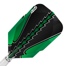 Load image into Gallery viewer, Viper Black Flux Dart Flights Standard Green
