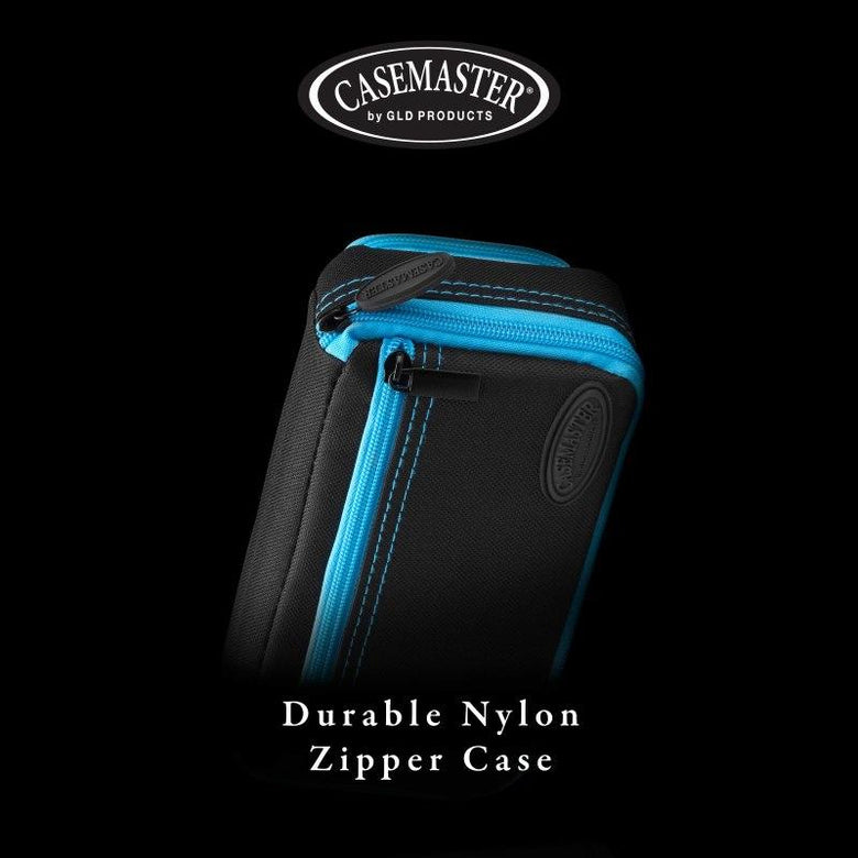 Casemaster Plazma Plus Dart Case Black with Blue Trim and Phone Pocket Dart Cases Casemaster 