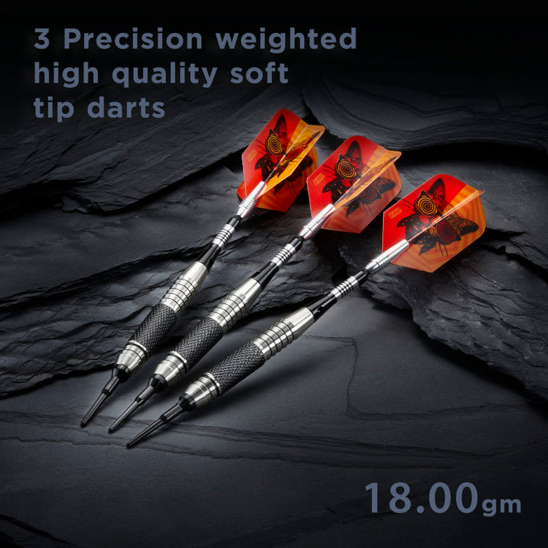 Viper The Freak Soft Tip Darts Knurled and Grooved Barrel 18 Grams