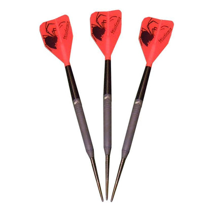 Laserdarts Black Widows 90% Tungsten Soft Tip Darts Smooth Barrel 20 Grams