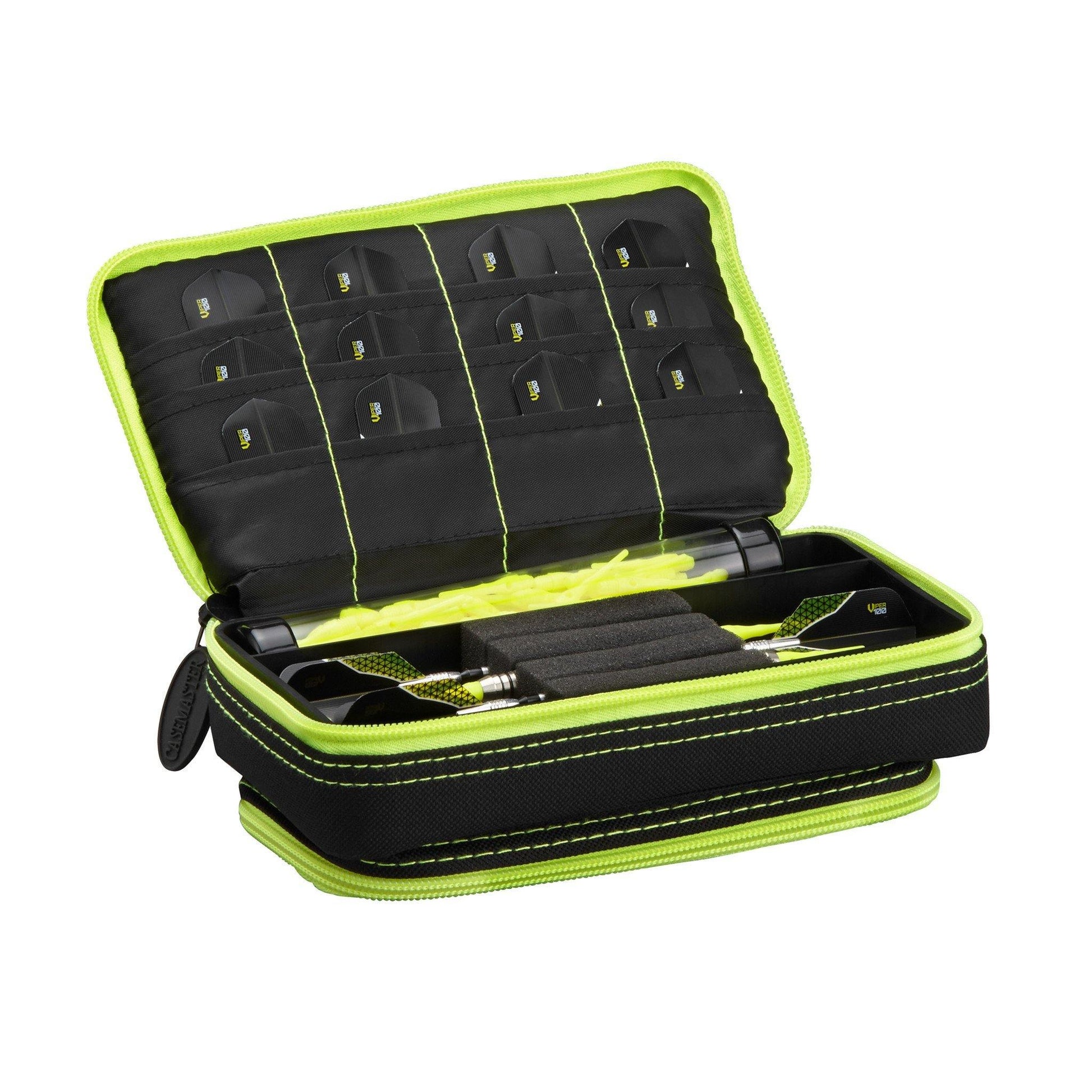 [REFURBISHED] Casemaster Plazma Plus Dart Case Black with Yellow Trim and Phone Pocket Refurbished Refurbished GLD Products 