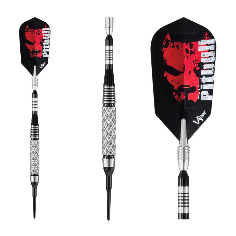 Viper Pitbull Darts 90% Tungsten Soft Tip Darts Diamond Cut Barrel 18 Grams Soft-Tip Darts Viper 