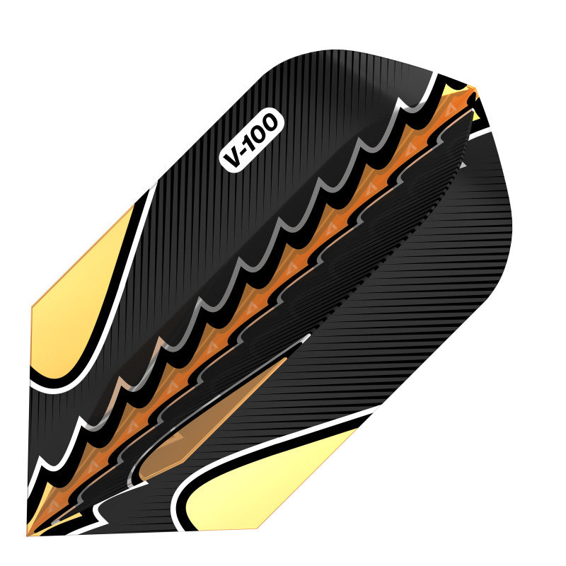 Viper Black Flux Dart Flights Slim Gold