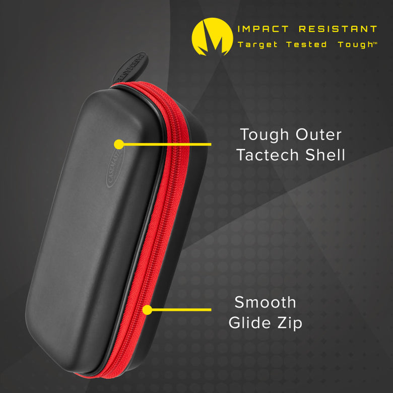 Casemaster Sentry Dart Case with Red Zipper