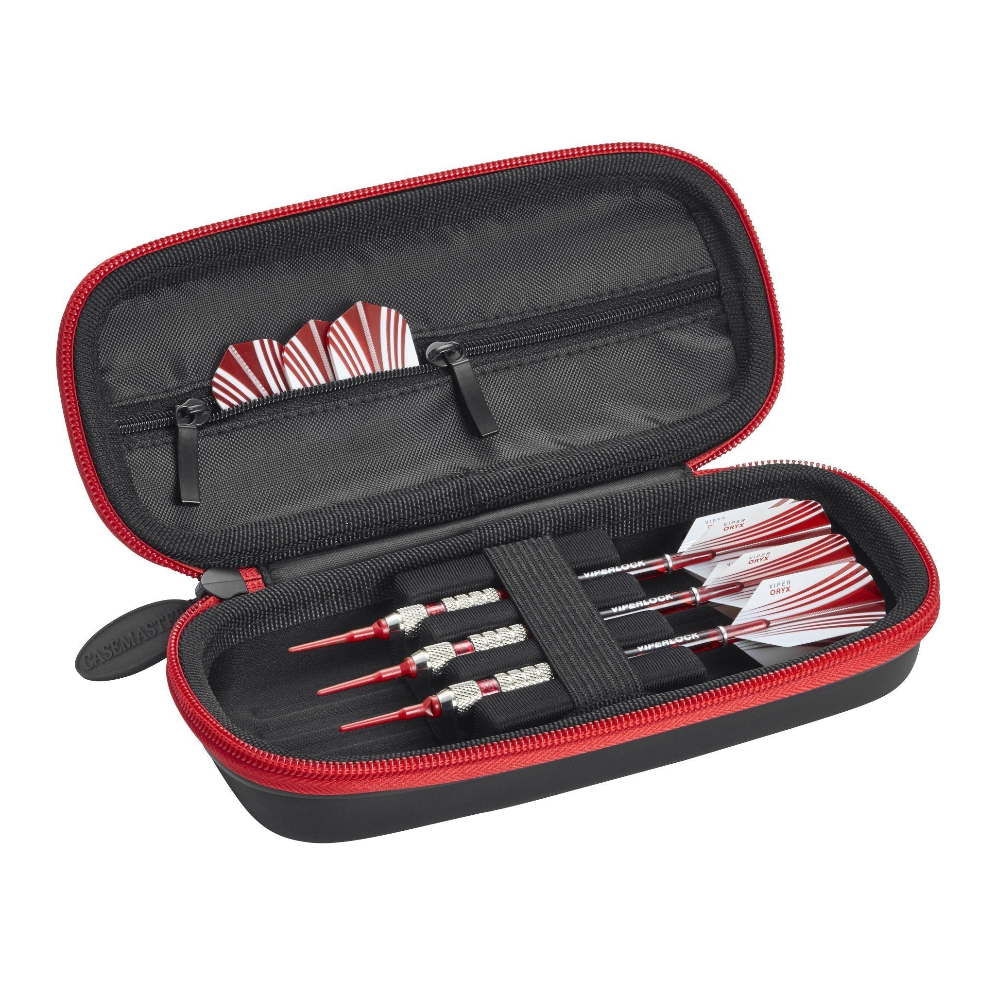 [REFURBISHED] Casemaster Warden Dart Case with Red Zipper Refurbished GLD Products