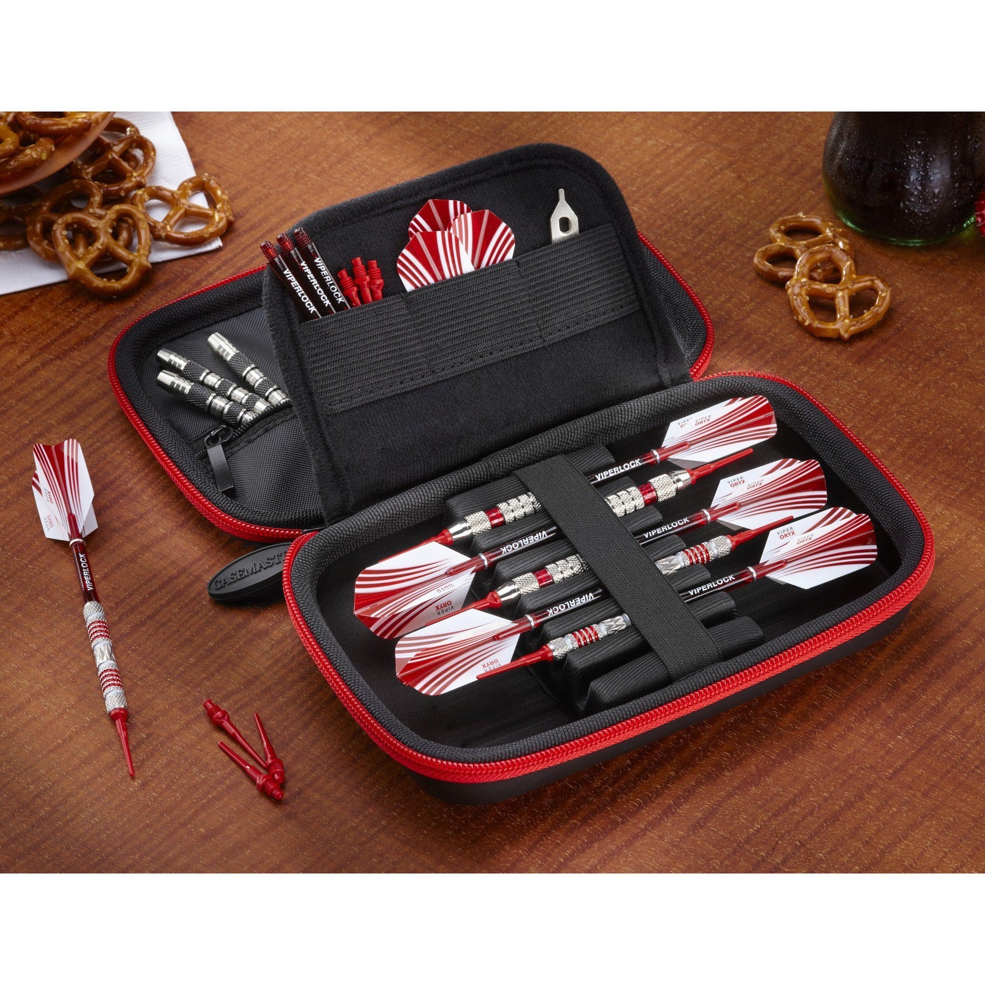 [REFURBISHED] Casemaster Sentinel Dart Case with Red Zipper Refurbished Refurbished GLD Products 