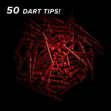 Load image into Gallery viewer, Viper Tufflex Tips II 2BA Red 50Ct Soft Dart Tips
