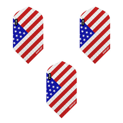 Viper Dimplex Dart Flights Slim American Flag Angled