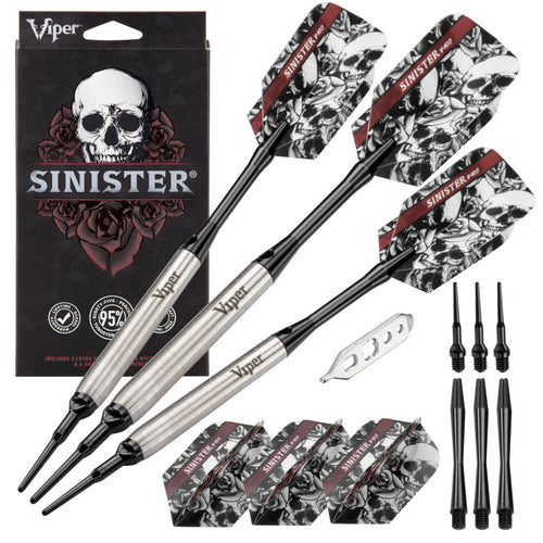 Viper Sinister 95% Tungsten Soft Tip Darts Smooth Barrel 16 Grams