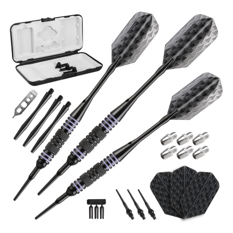 Viper Neptune Electronic Dartboard, "The Bull Starts Here" Throw Line Marker, Bobcat Adjustable Weight Soft Tip Darts, Dart Tip Remover Tool & Tufflex II Black Dart Tips Darts Viper 