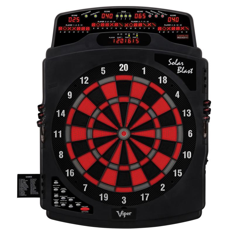 Viper Solar Blast Electronic Dartboard & Metropolitan Cinnamon Cabinet Darts Viper 