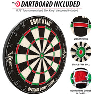 Viper Steadfast Dart Backboard with Shot King Sisal Board