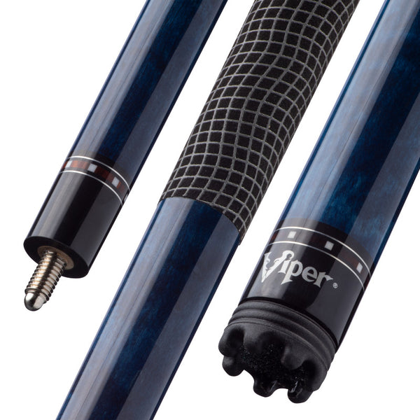 Viper Clutch Blue Pool Cue — Maple Hardwood 58