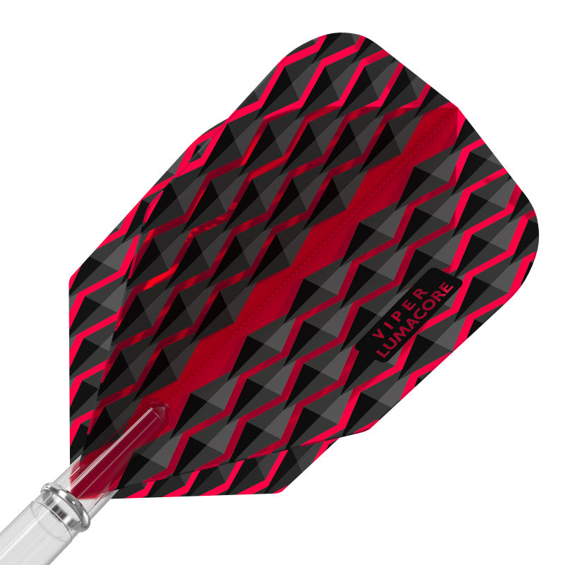 V-100 Lumacore Flights Standard Red/Black