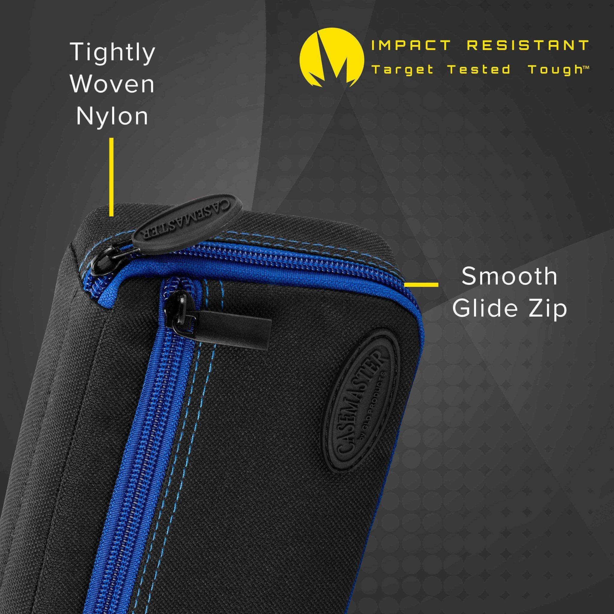 [REFURBISHED] Casemaster Plazma Dart Case Black with Sapphire Zipper Refurbished Refurbished GLD Products 