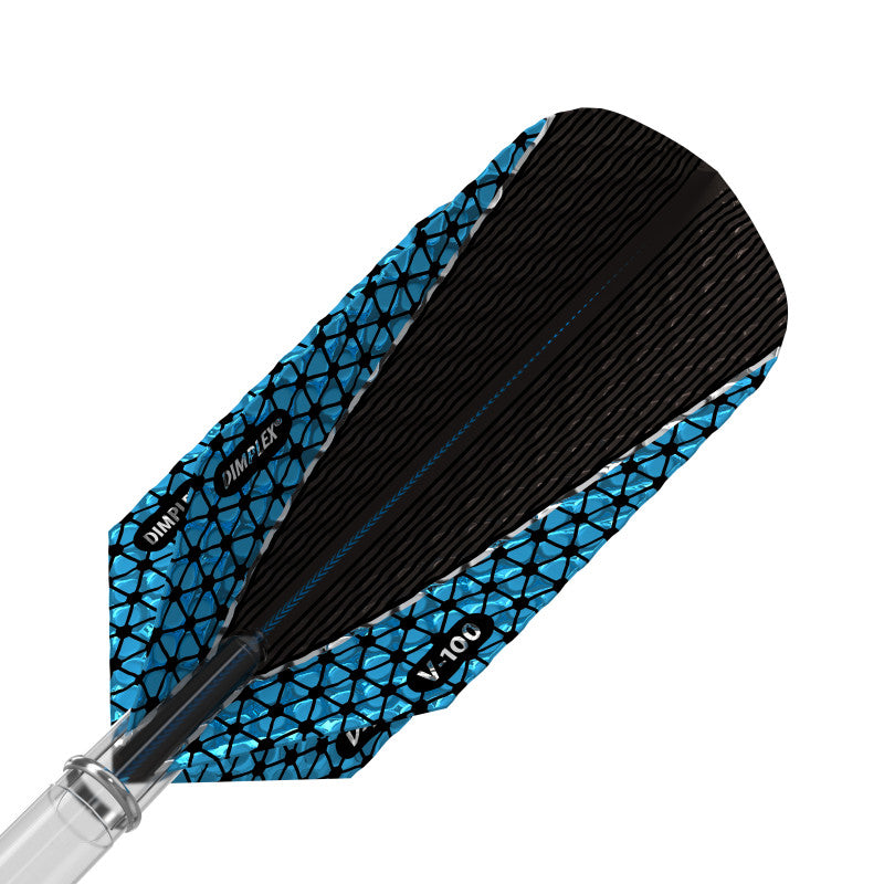 Viper Dimplex Dart Flights Slim Metallic Blue V-100 Series