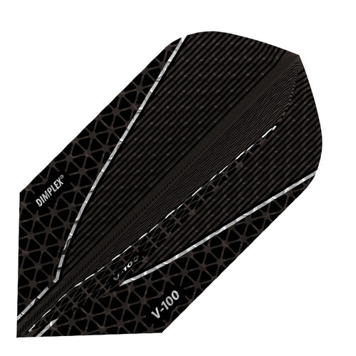 Viper Dimplex Dart Flights Slim Metallic Black V-100 Series