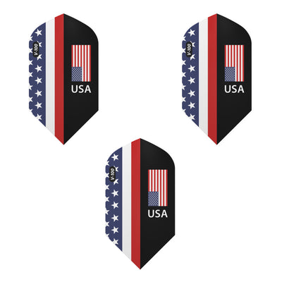 V-100 Dart Flights Slim American Flag USA