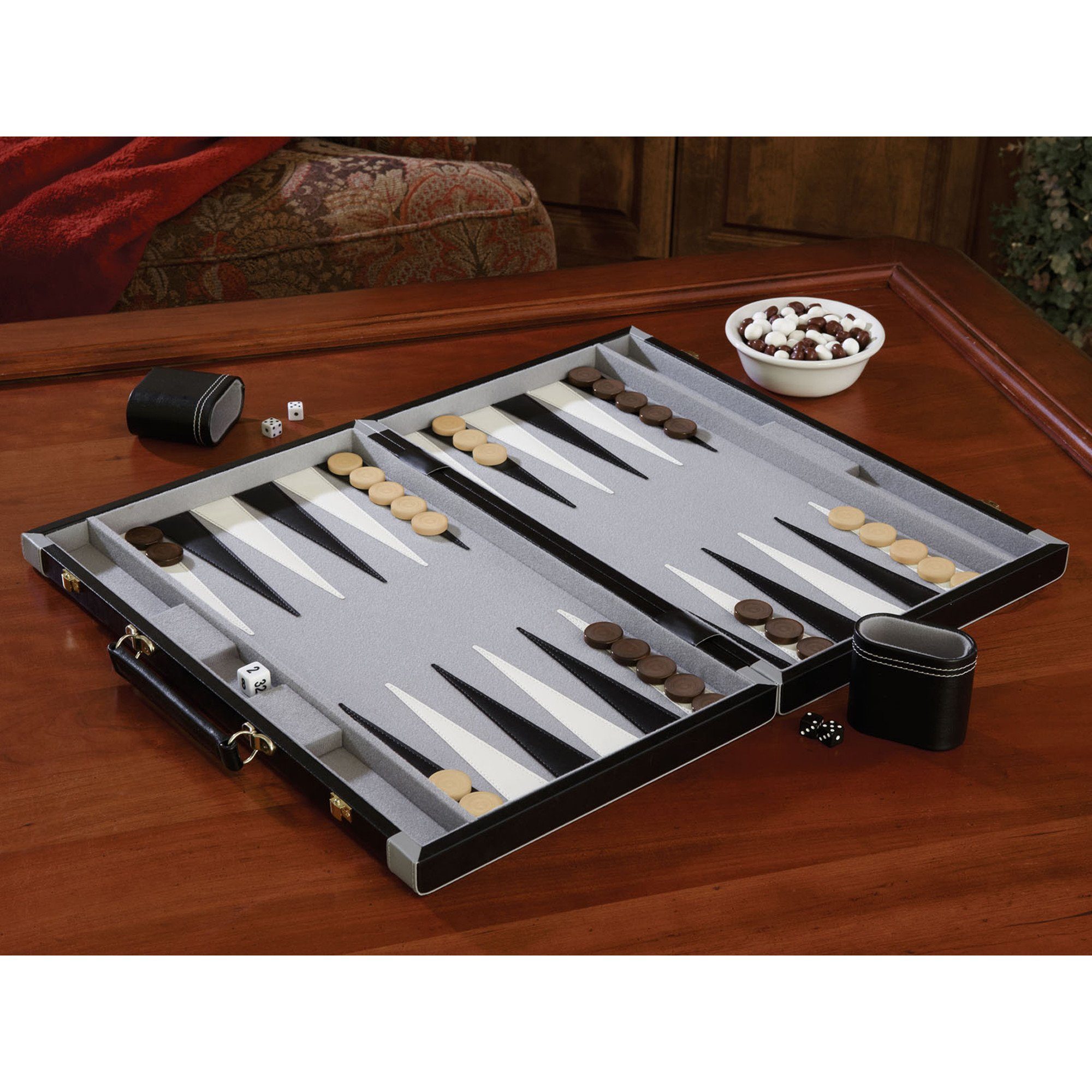 [REFURBISHED] Mainstreet Classics Pennsylvania Ave Backgammon Set Refurbished Refurbished GLD Products 