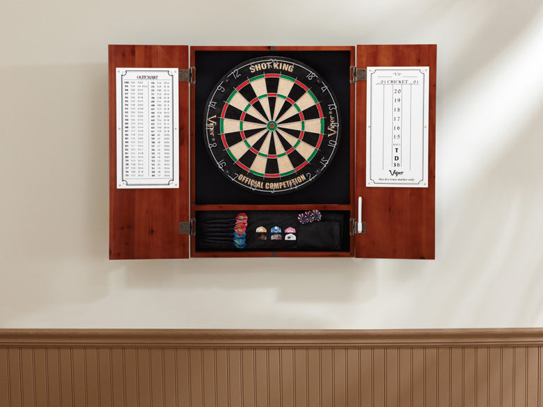 Viper Metropolitan Cinnamon Steel Tip Dartboard Cabinet