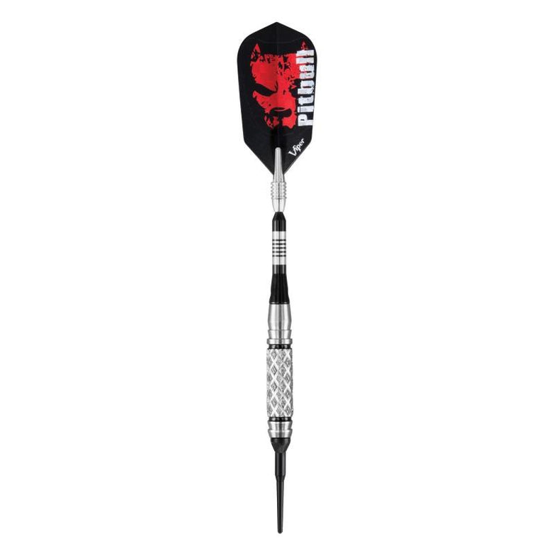 Viper Pitbull Darts 90% Tungsten Soft Tip Darts Diamond Cut and Shark Fin Barrel 18 Grams Soft-Tip Darts Viper 