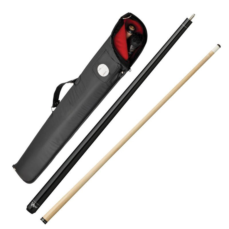 Viper Elite Series Black Unwrapped Cue and Casemaster Cono Case Billiards Viper 