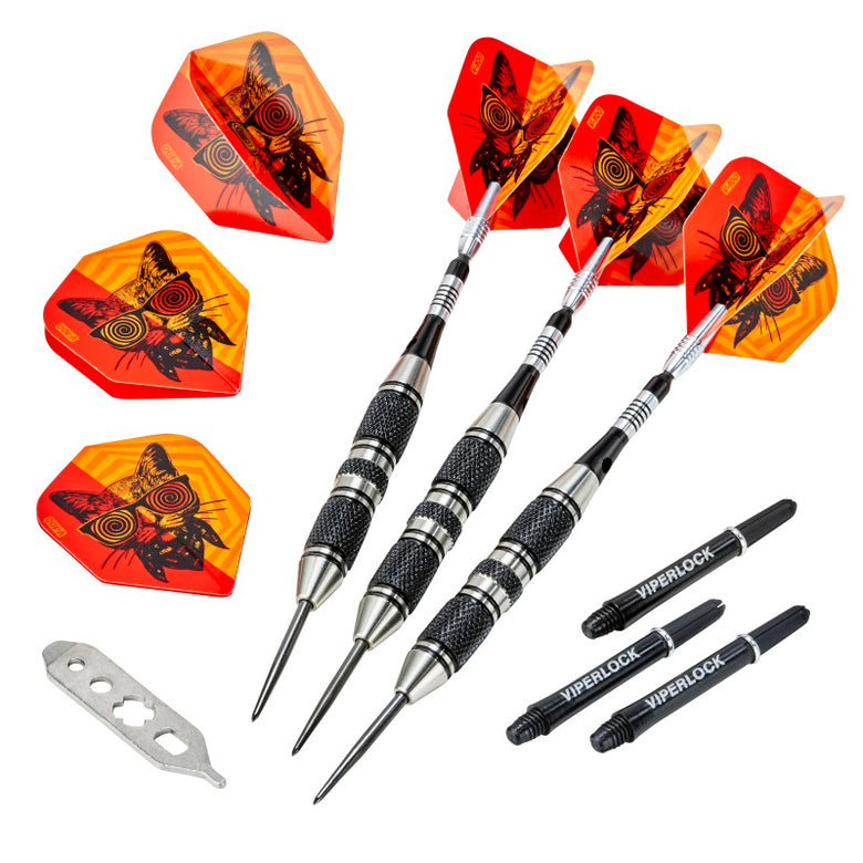 Viper The Freak Steel Tip Darts 3 Knurled Rings Barrel 22 Grams