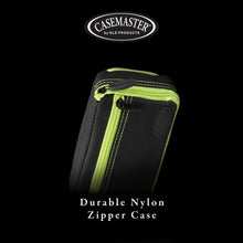 Load image into Gallery viewer, Casemaster Plazma Plus Dart Case Black with Yellow Trim and Phone Pocket Dart Cases Casemaster 
