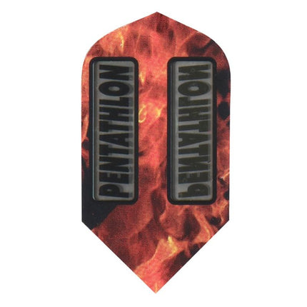 Pentathlon Slim Orange/Black Flights Dart Flights Viper 