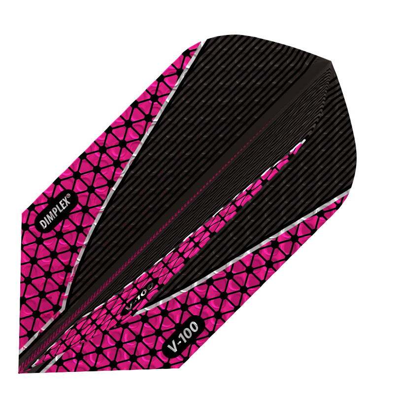 Viper Dimplex Dart Flights Slim Metallic Pink V-100 Series