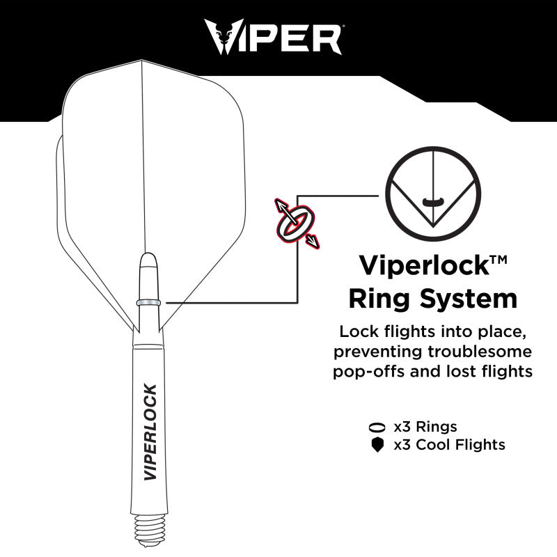 Viper Cool Molded Dart Flights Slim Clear