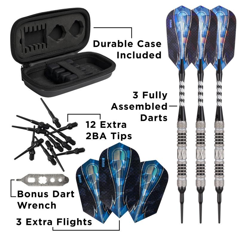 Viper Astro Darts 80% Tungsten Soft Tip Darts Black Rings Soft-Tip Darts Viper 