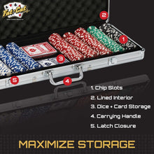 Load image into Gallery viewer, Fat Cat 500Ct Texas Hold&#39;Em Poker Chip Set
