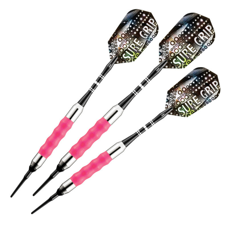 Viper Sure Grip Soft Tip Darts 18 Grams, Pink Accessory Set