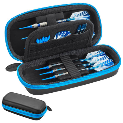 Casemaster Sentry Dart Case with Blue Zipper