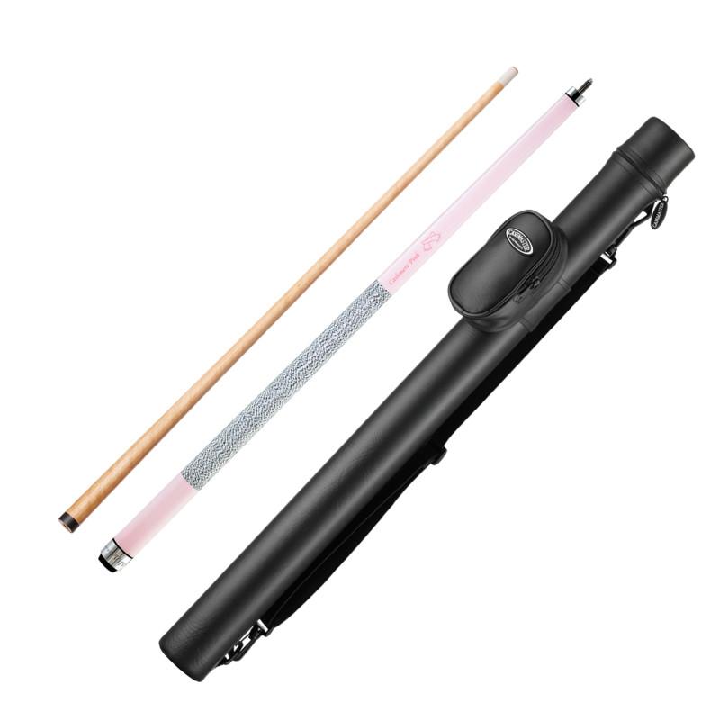 Viper Colours Cashmere Pink Cue and Casemaster Q-Vault Supreme Black Cue Case Billiards Viper 