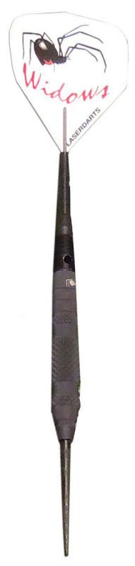 Laserdarts Black Widows Fixed Point Knurled Steel Tip Steel-Tip Darts Laserdarts 