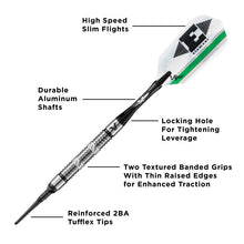 Load image into Gallery viewer, Viper Element 90% Tungsten Soft Tip Darts Grooved Barrel 18 Grams
