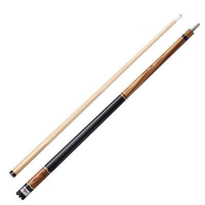 Viper Naturals Zebrawood Cue and Casemaster Q-Vault Supreme Black Cue Case Billiards Viper 