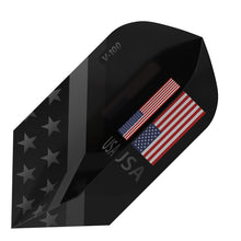 Load image into Gallery viewer, V-100 Dart Flights Slim American Flag Monochrome USA
