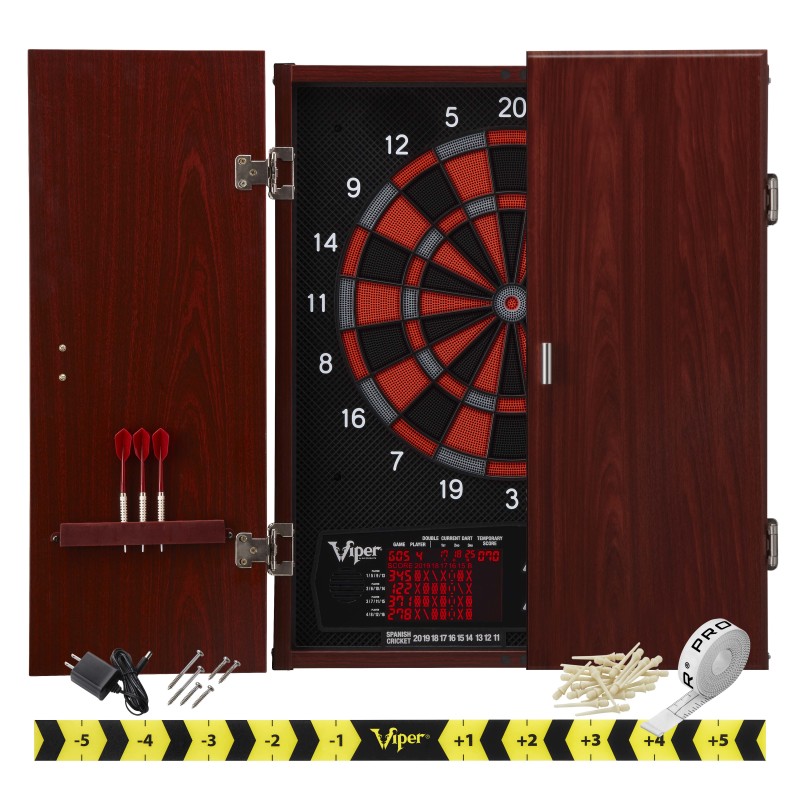 Viper Neptune Electronic Dartboard and Cabinet Hybrid, 15.5" Regulation Target