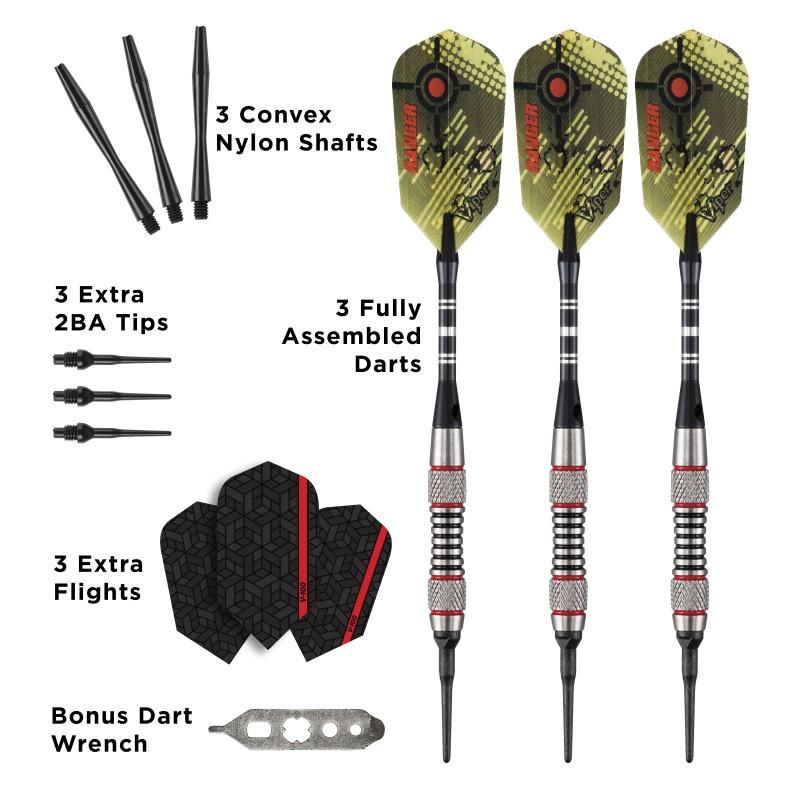 Viper Ranger Darts 80% Tungsten Soft Tip Darts Red Rings Soft-Tip Darts Viper 