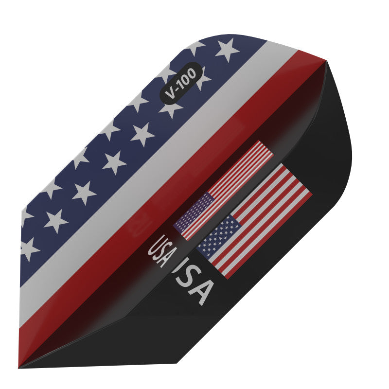 V-100 Dart Flights Slim American Flag USA