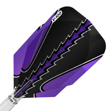 Load image into Gallery viewer, Viper Black Flux Dart Flights Standard Purple
