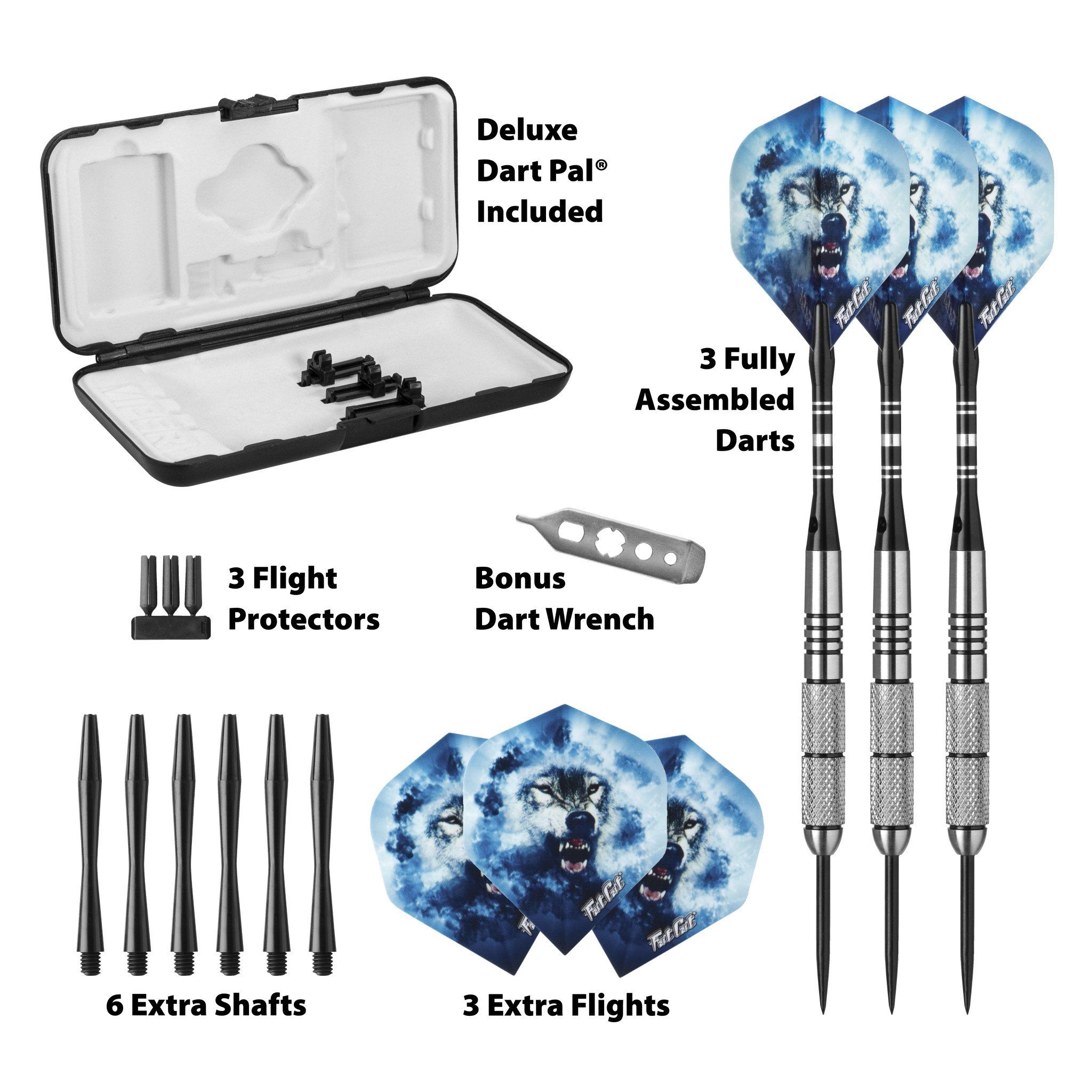 [REFURBISHED] Fat Cat Predator 80% Tungsten Steel Tip Darts 23 Grams Refurbished Refurbished GLD Products 